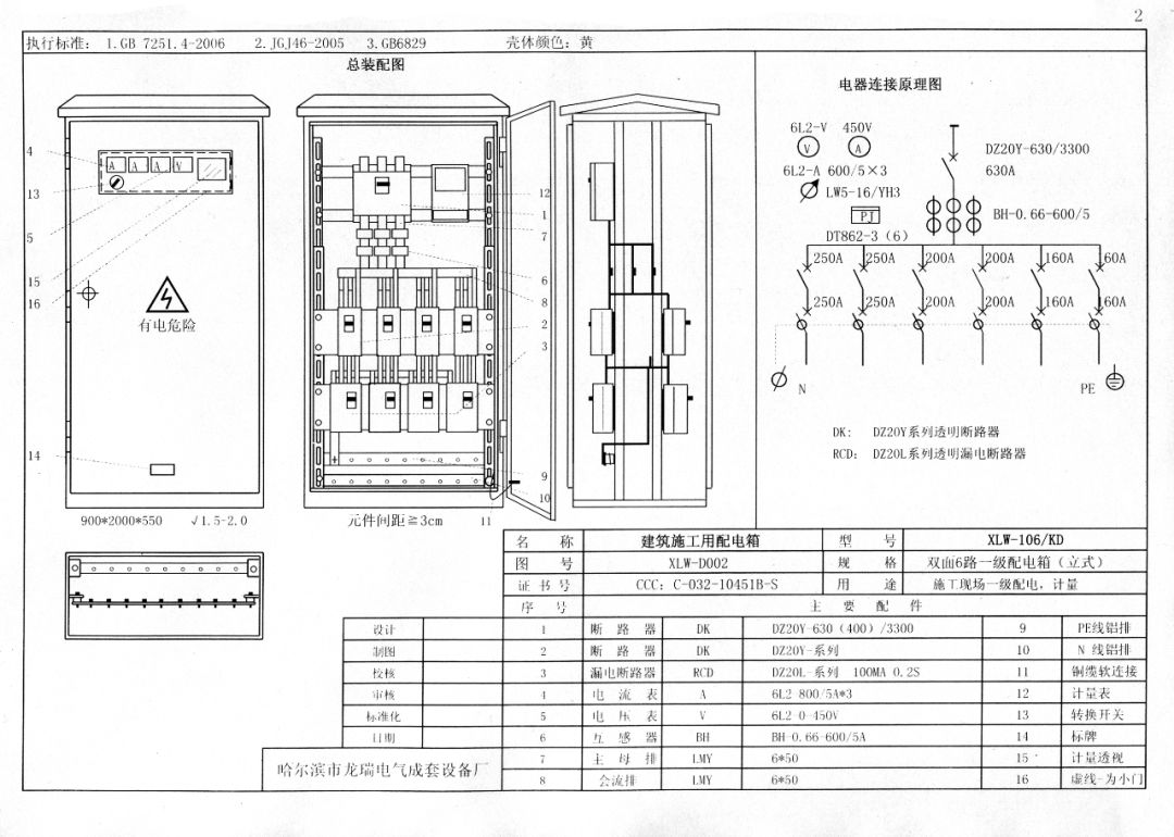 從變壓器到配電箱！臨時電源線連接和配電箱配置標準圖！