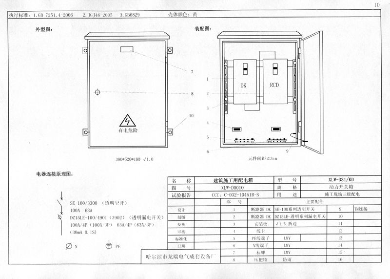 從變壓器到配電箱！臨時電源線連接和配電箱配置標準圖！